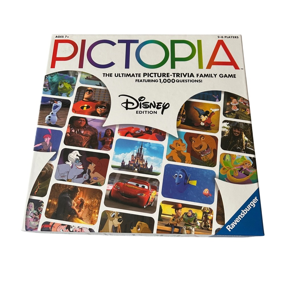 Disney Pictopia Picture Trivia Family Game‎ Featuring 1000 Questions